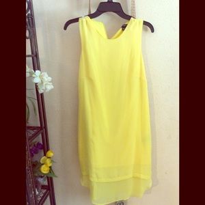 Lemon yellow midi dress 🍋